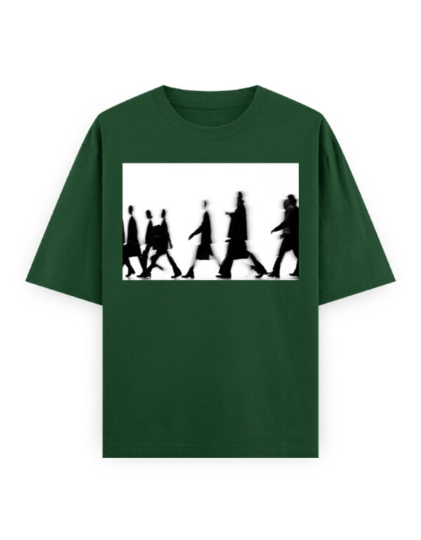 Monochrome Motion Oversized Graphic T-Shirt - Image 6